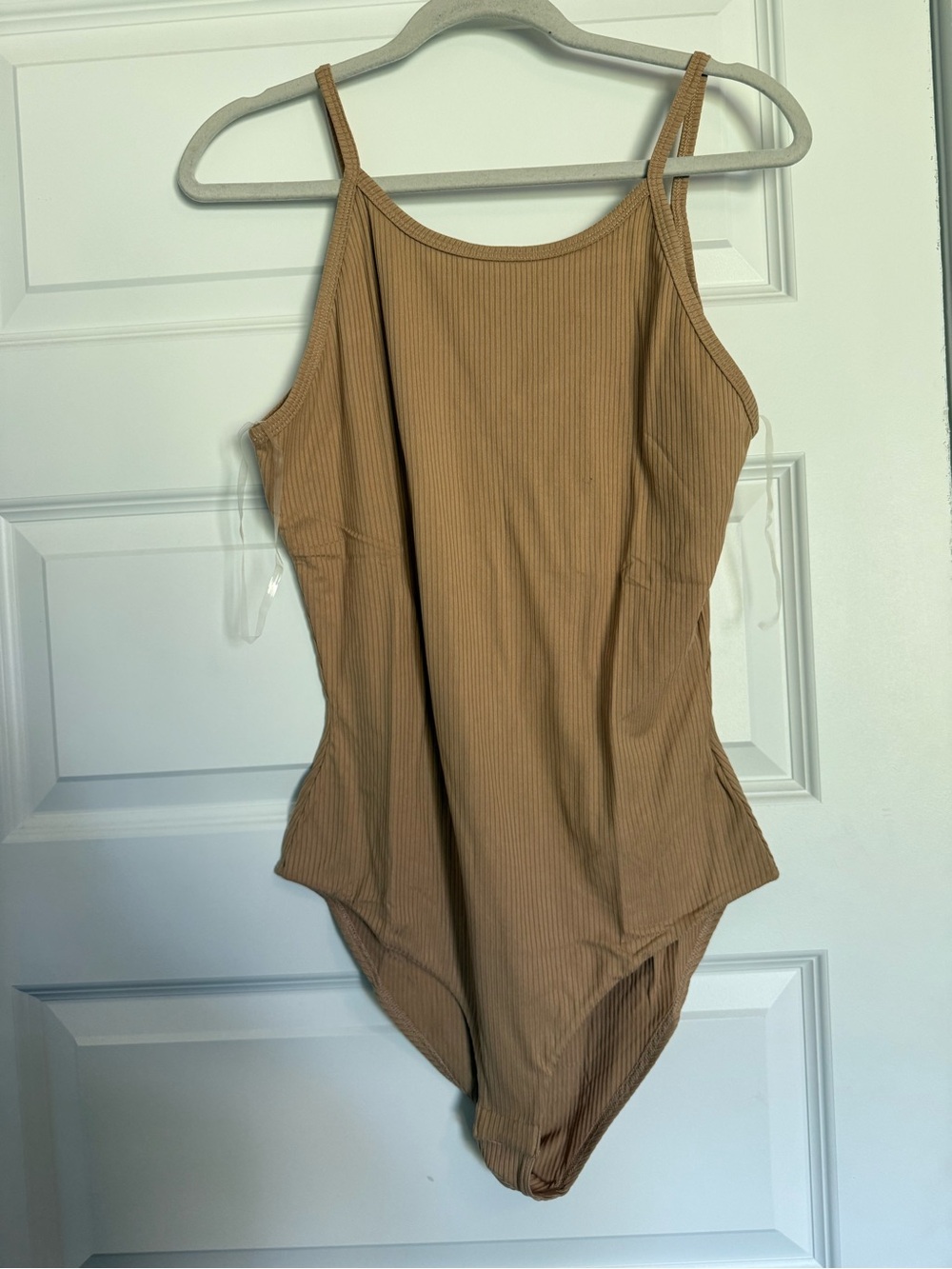 NWT- Pink Lily- Taupe Bodysuit- Size XL